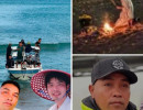 Cha mẹ và người bạn thân của nam du khách người Trung Quốc cúi đầu cảm ơn người Việt Nam: