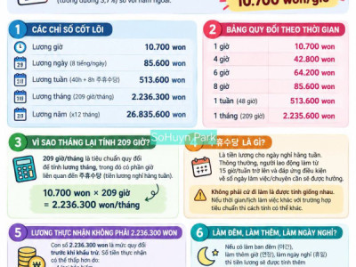 NÓNG] LƯƠNG TỐI THIỂU HÀN QUỐC NĂM 2027: 10.700 WON/GIỜ  ???? Mức lương tối thiểu năm 2027 tại Hàn Quốc đã được công bố. Theo thông tin công bố ngày 14/07/2026, mức lương tối thiểu tăng 380 won, tương đ