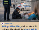 Chỉ vì cơn đói nhất thời, một người đàn ông vô gia cư ở Hàn đã châ/m lử/a đố/t túi rác để lấy chuối bên trong và bị bắt ngay tại chỗ.