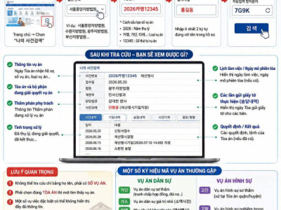 CHỈ MẤT 2 PHÚT ĐỂ KIỂM TRA VỤ ÁN CỦA MÌNH TRÊN TRANG WEB TÒA ÁN TỐI CAO HÀN QUỐC!  Rất nhiều anh chị nhận được giấy của Tòa án nhưng lại không biết vụ án của mình đang ở giai đoạn nào, đã có 